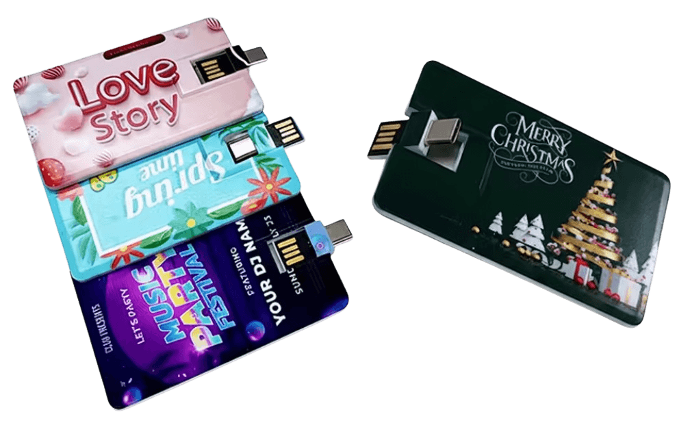 USB vizitka 2GB - 2 konektory